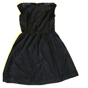 Mossimo Black Dress with Faux Leather Details